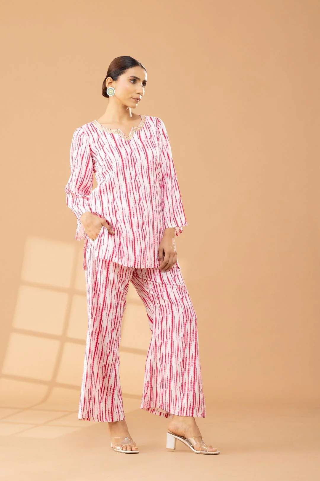 Printed Shibori Tie and Dye Coord Set - Image 3