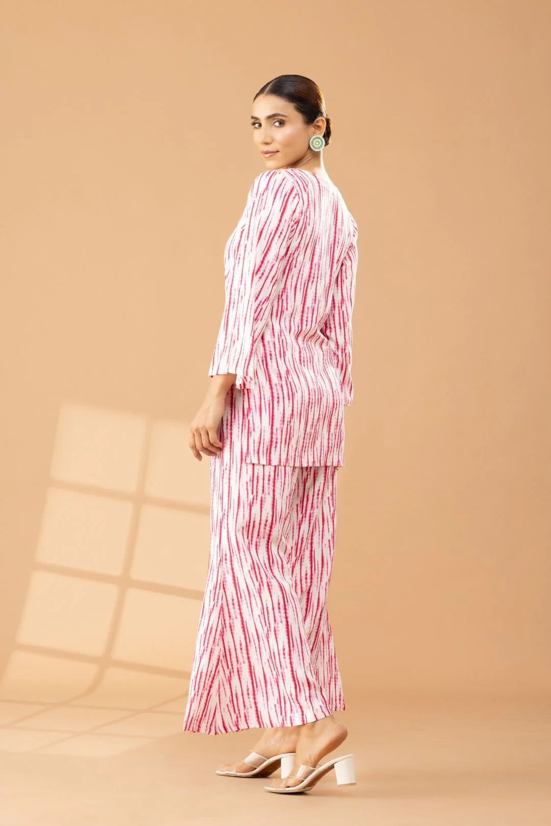 Printed Shibori Tie and Dye Coord Set - Image 4