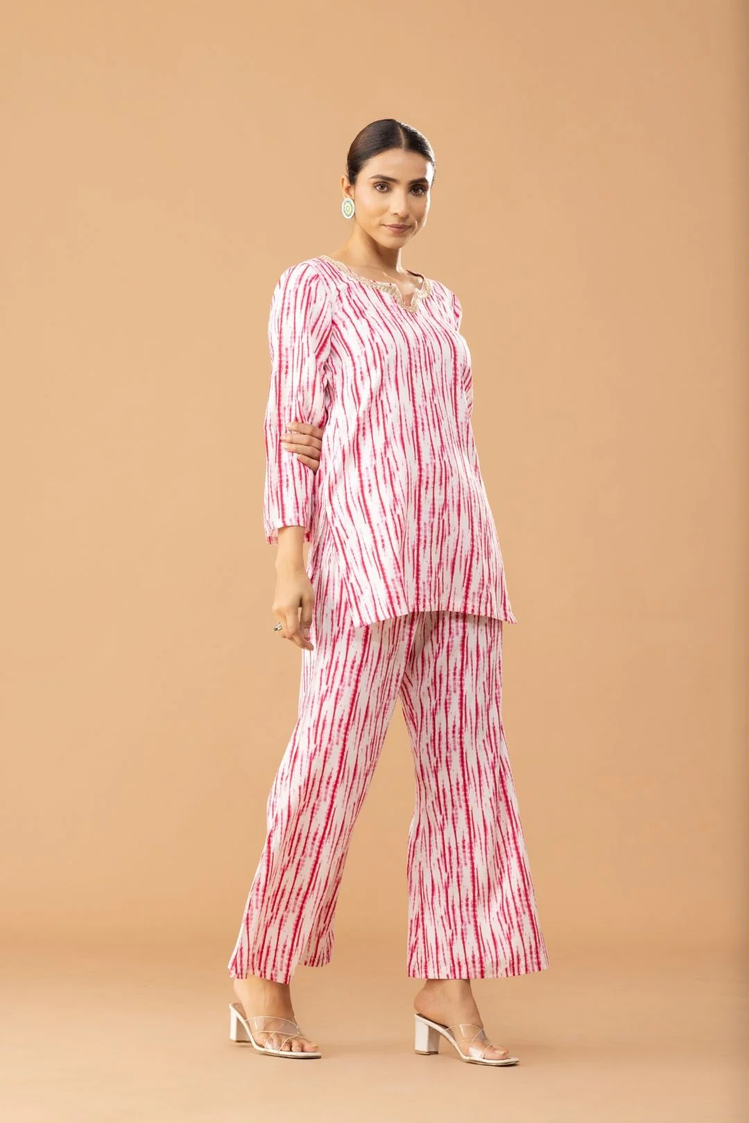 Printed Shibori Tie and Dye Coord Set - Image 5